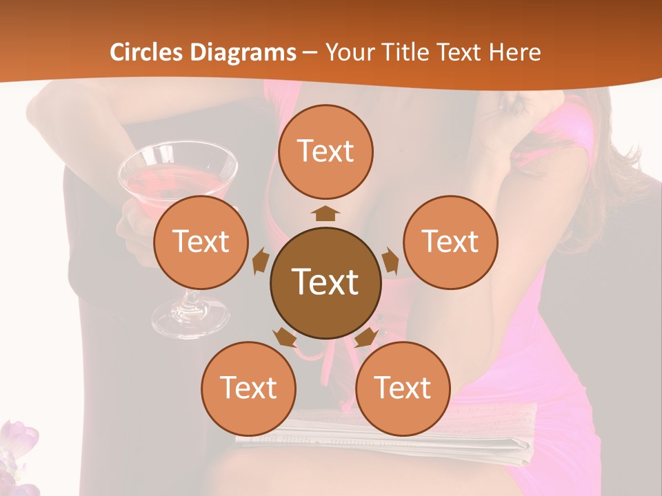 Isolated Beverage Cocktail PowerPoint Template