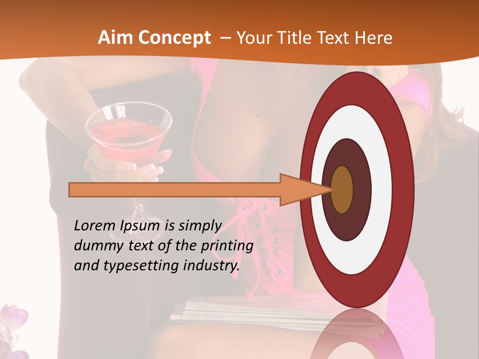 Isolated Beverage Cocktail PowerPoint Template