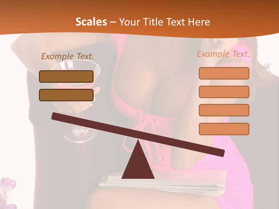 Isolated Beverage Cocktail PowerPoint Template