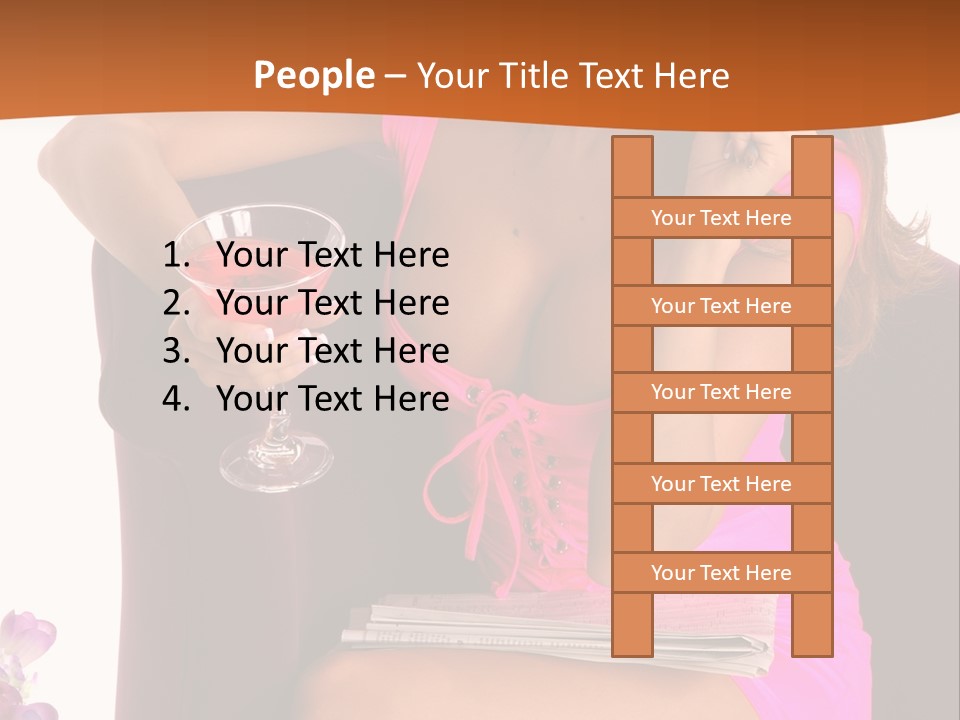 Isolated Beverage Cocktail PowerPoint Template