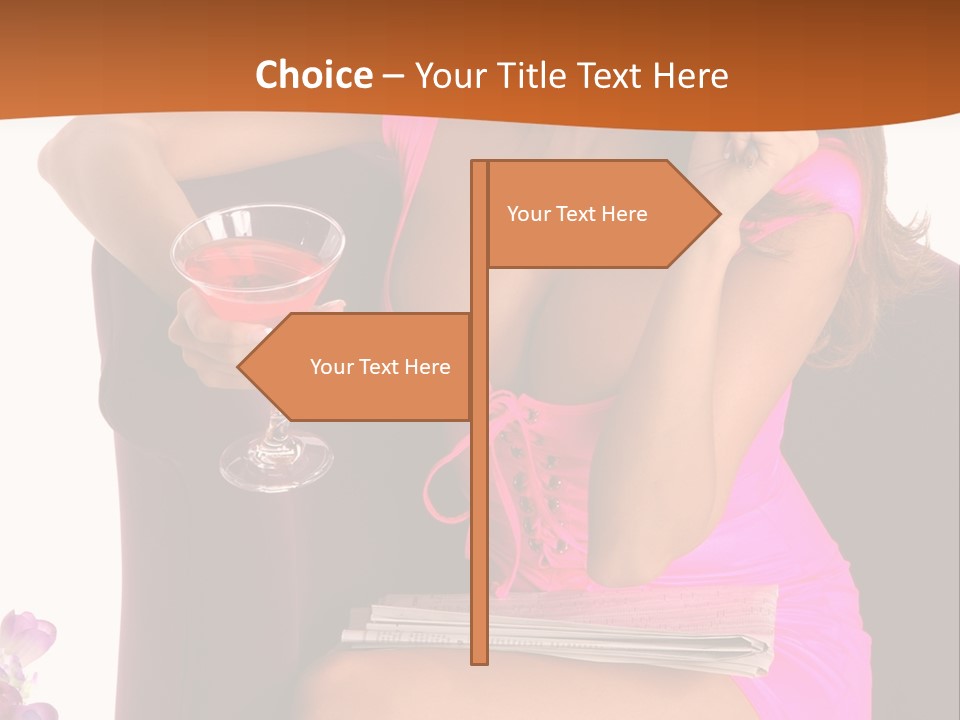 Isolated Beverage Cocktail PowerPoint Template