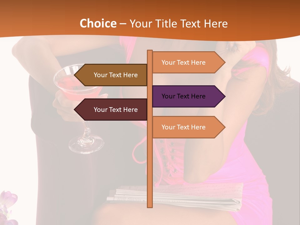 Isolated Beverage Cocktail PowerPoint Template