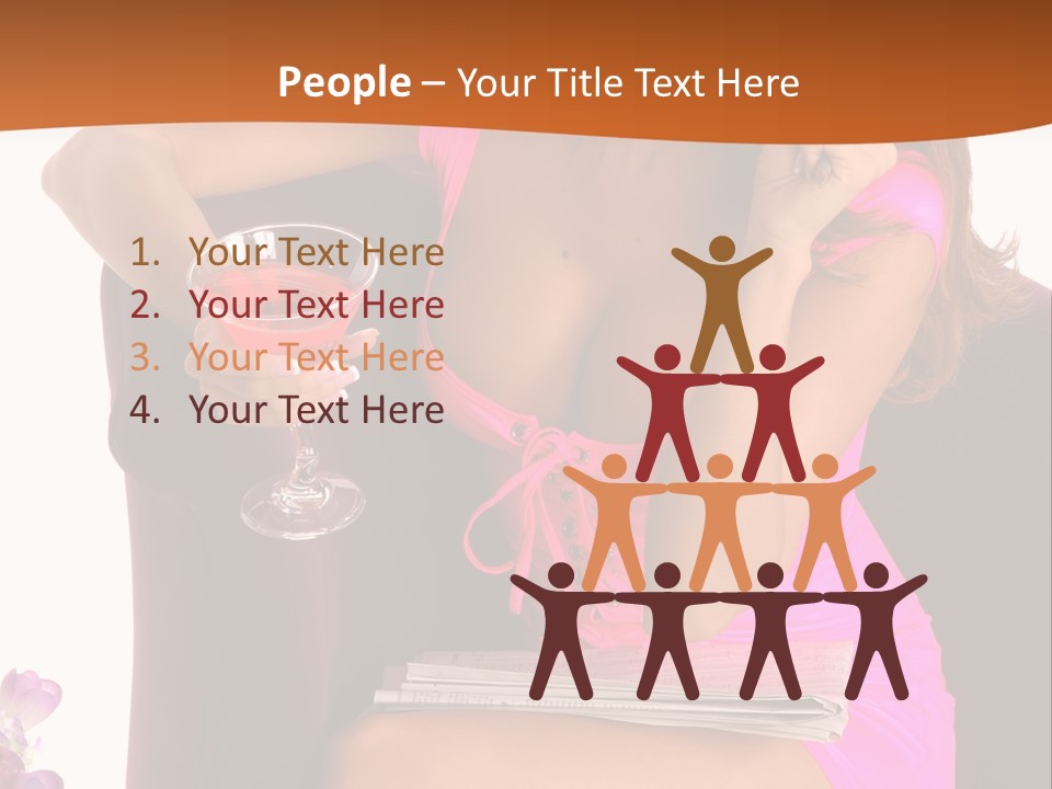 Isolated Beverage Cocktail PowerPoint Template