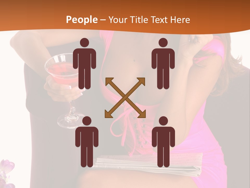 Isolated Beverage Cocktail PowerPoint Template