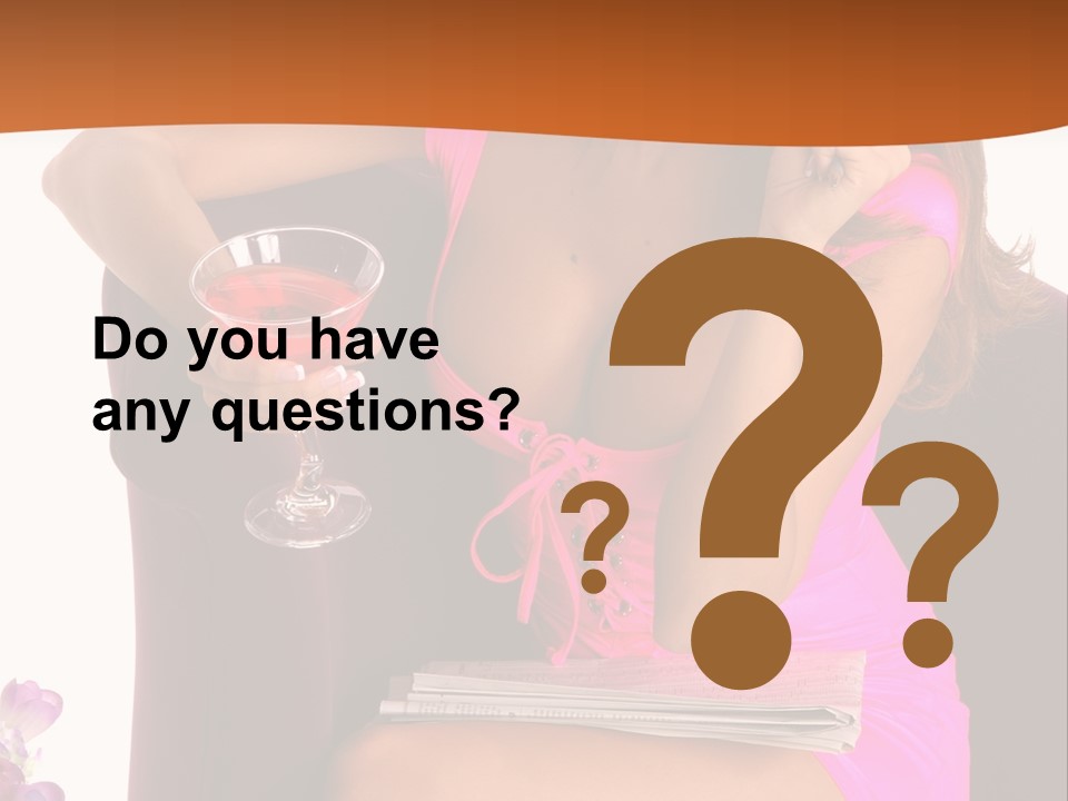 Isolated Beverage Cocktail PowerPoint Template