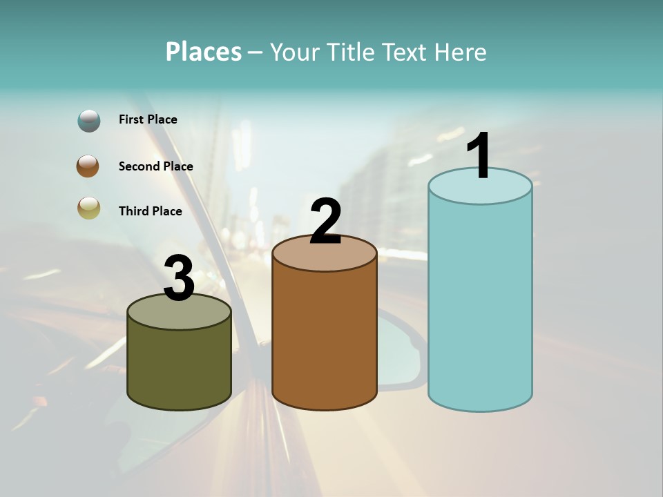 Blurred Dark Speed PowerPoint Template