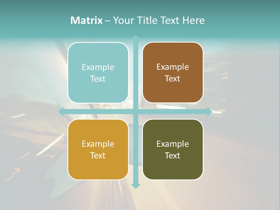 Blurred Dark Speed PowerPoint Template