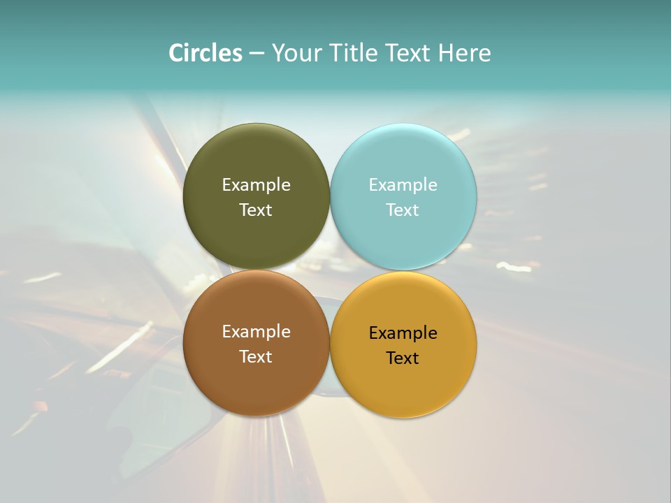 Blurred Dark Speed PowerPoint Template