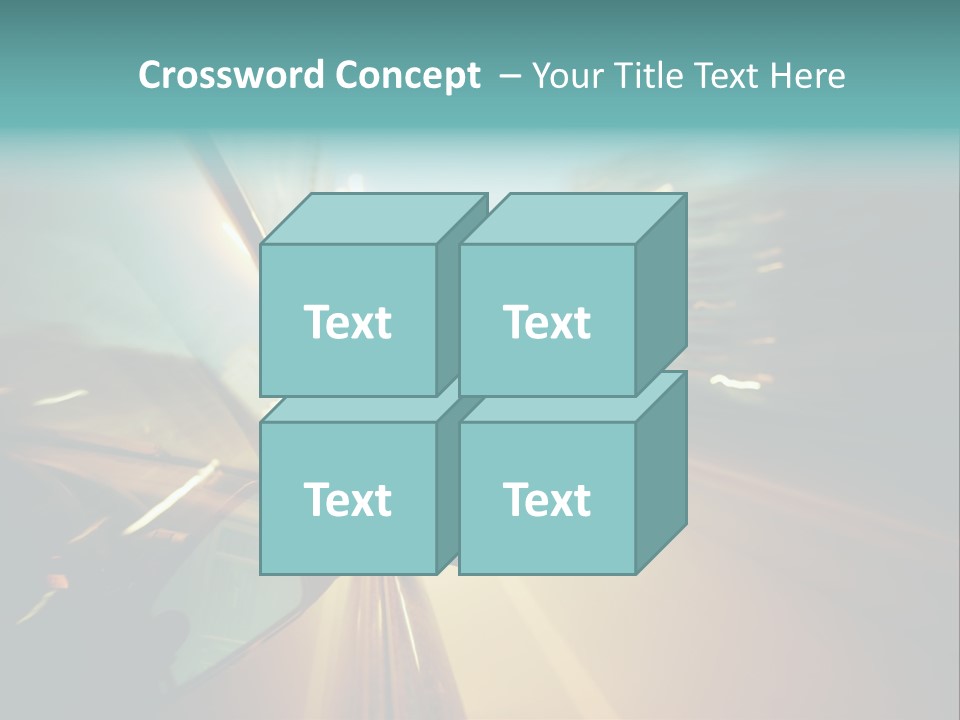Blurred Dark Speed PowerPoint Template