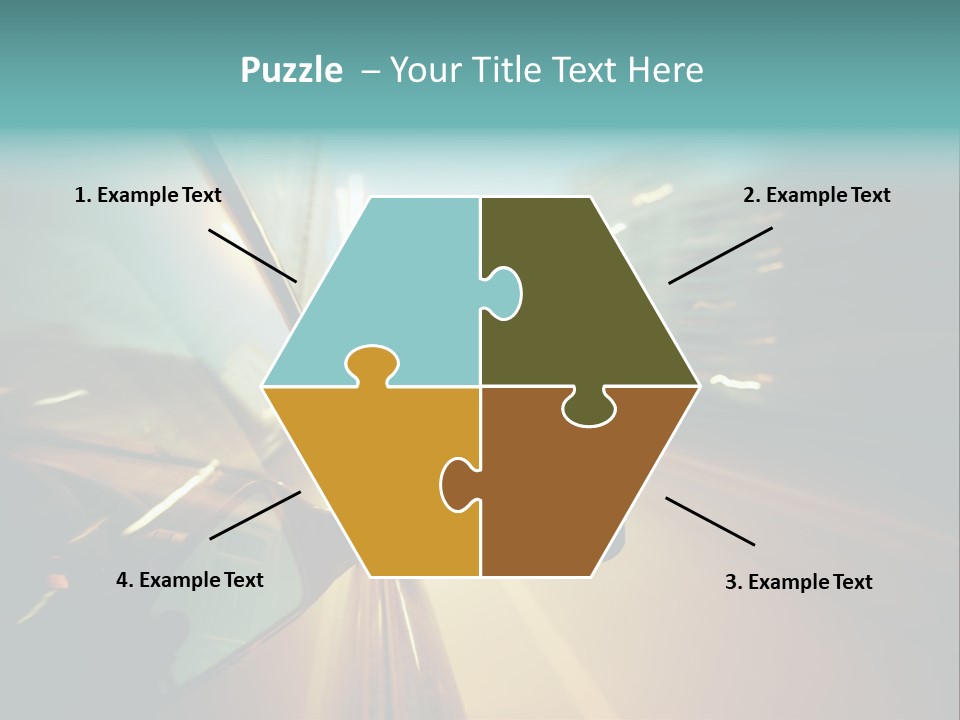 Blurred Dark Speed PowerPoint Template