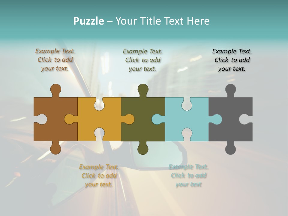 Blurred Dark Speed PowerPoint Template