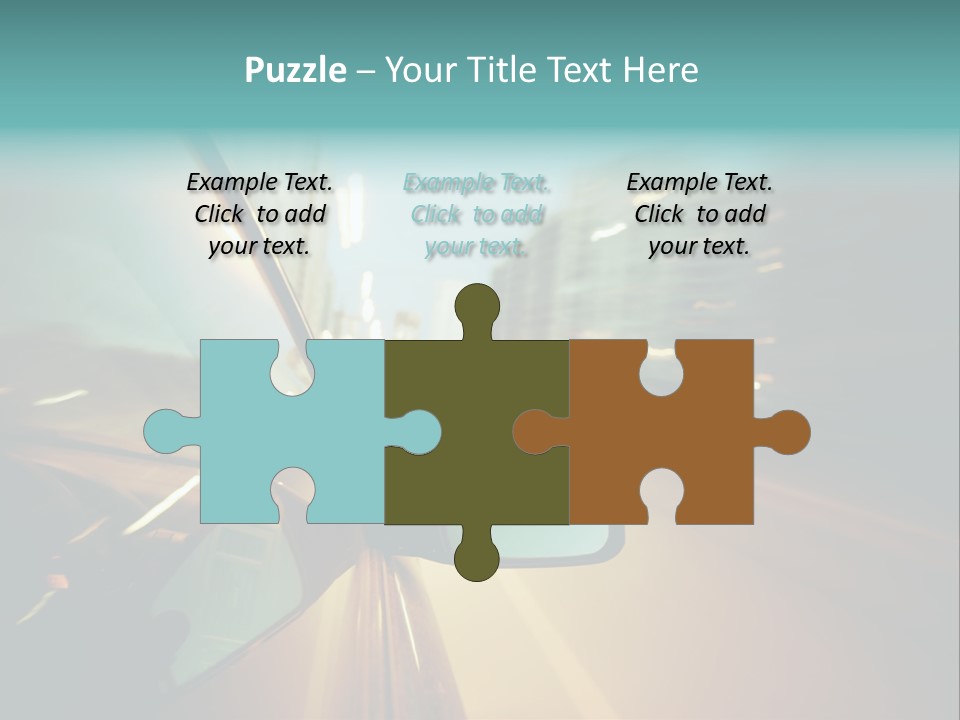 Blurred Dark Speed PowerPoint Template