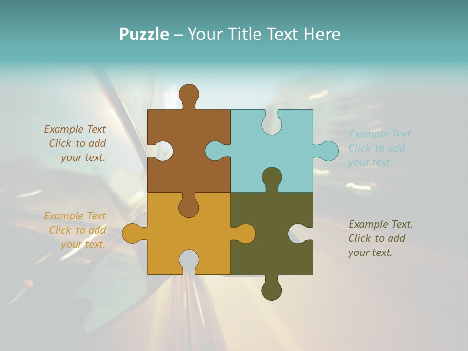Blurred Dark Speed PowerPoint Template