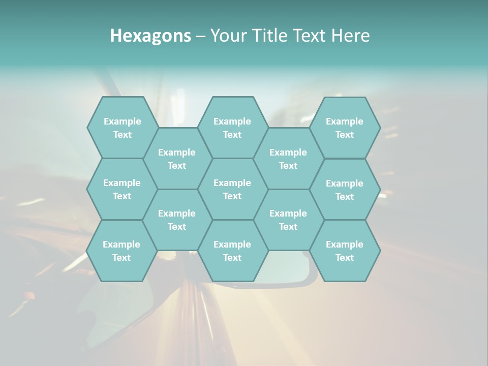 Blurred Dark Speed PowerPoint Template