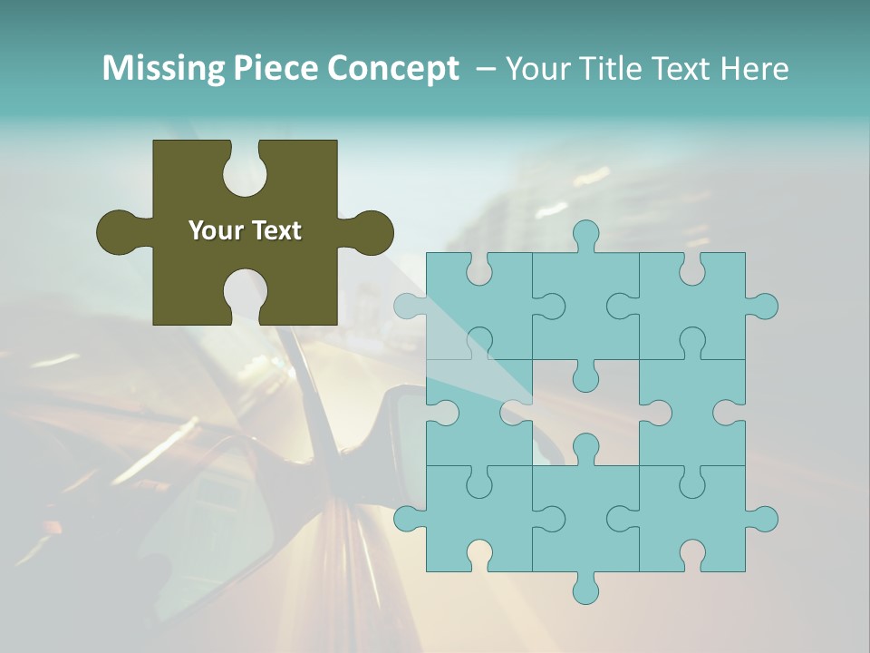 Blurred Dark Speed PowerPoint Template