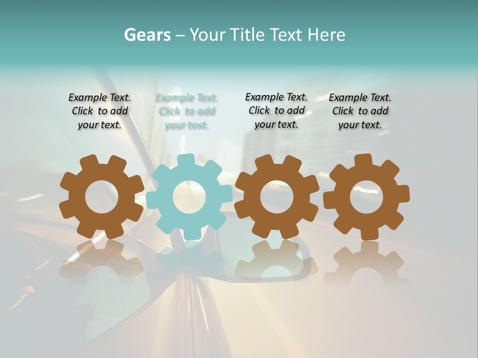 Blurred Dark Speed PowerPoint Template