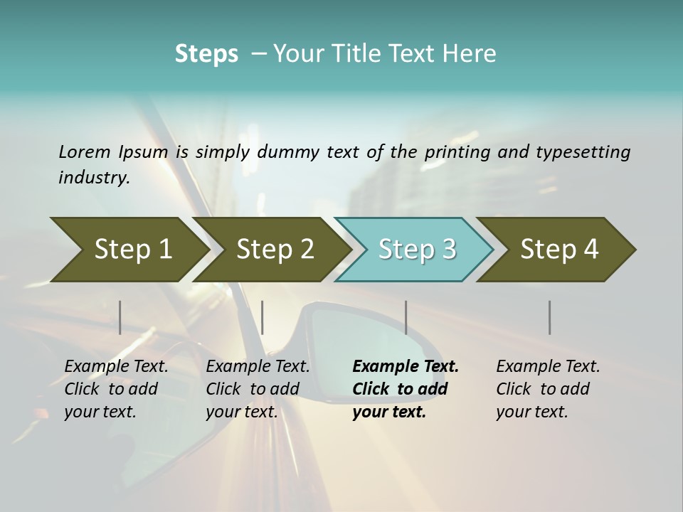 Blurred Dark Speed PowerPoint Template