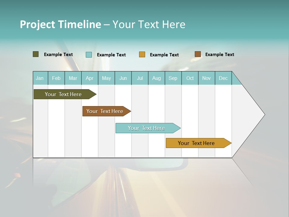 Blurred Dark Speed PowerPoint Template