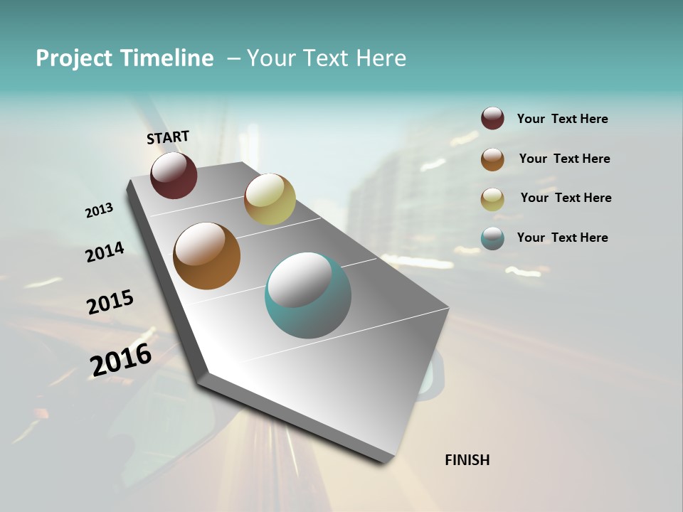 Blurred Dark Speed PowerPoint Template
