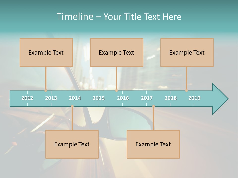 Blurred Dark Speed PowerPoint Template