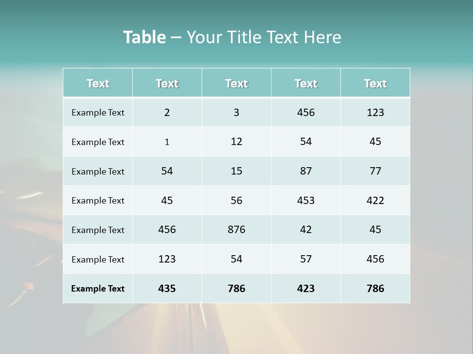 Blurred Dark Speed PowerPoint Template