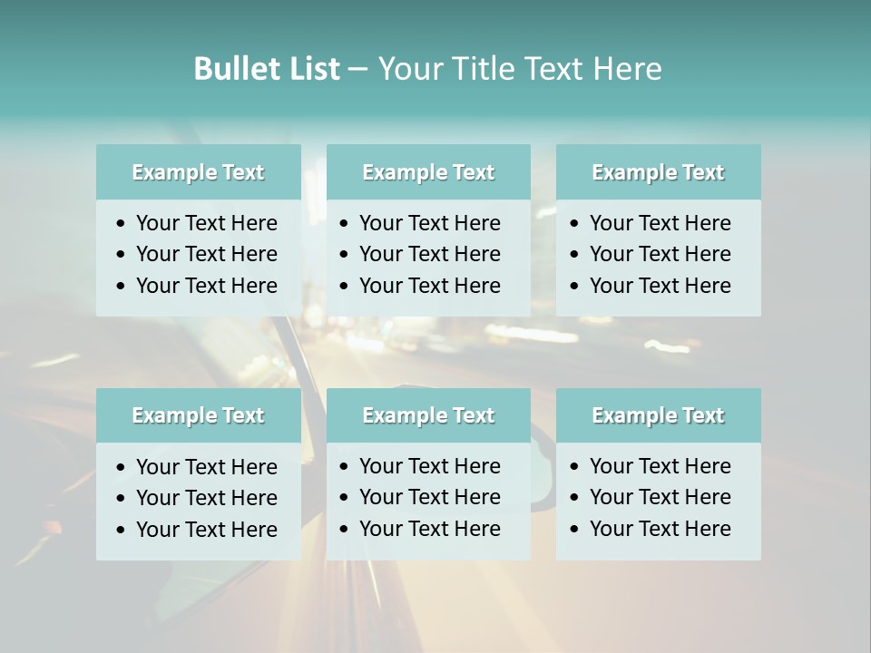 Blurred Dark Speed PowerPoint Template