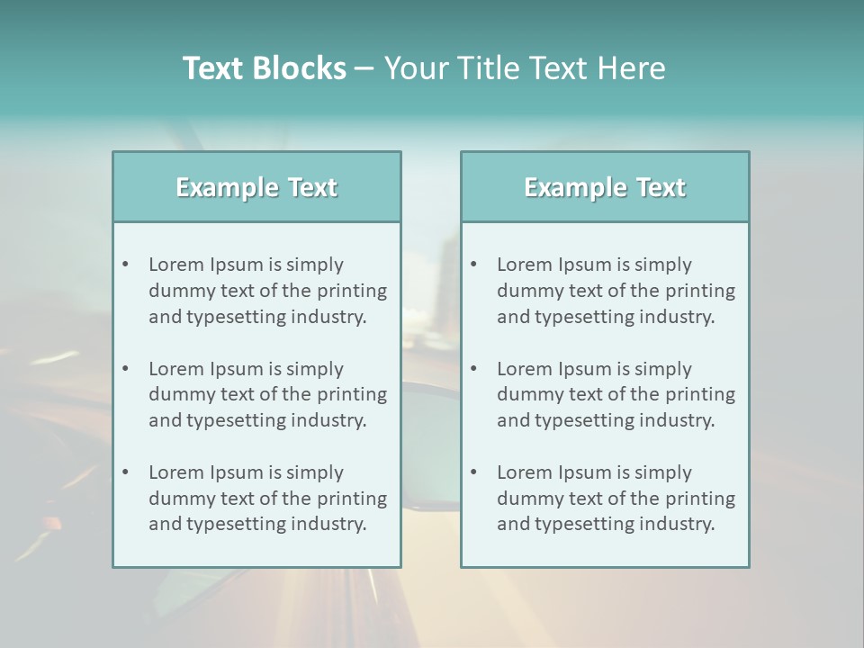 Blurred Dark Speed PowerPoint Template