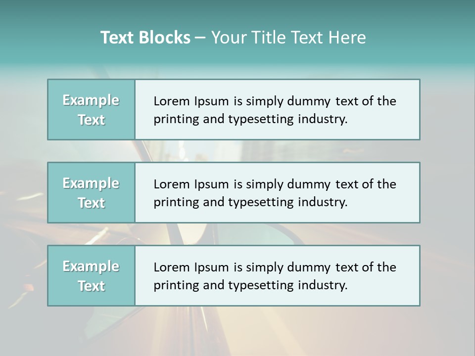 Blurred Dark Speed PowerPoint Template