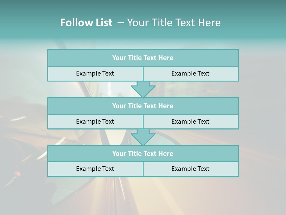 Blurred Dark Speed PowerPoint Template