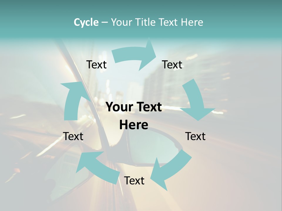 Blurred Dark Speed PowerPoint Template