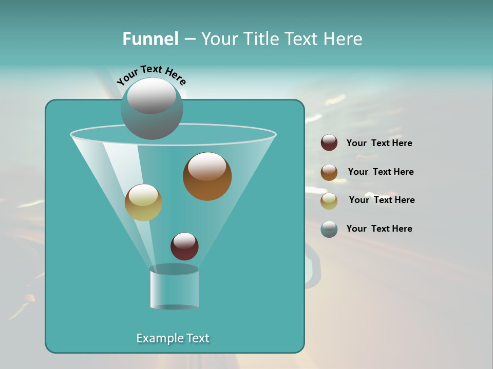 Blurred Dark Speed PowerPoint Template