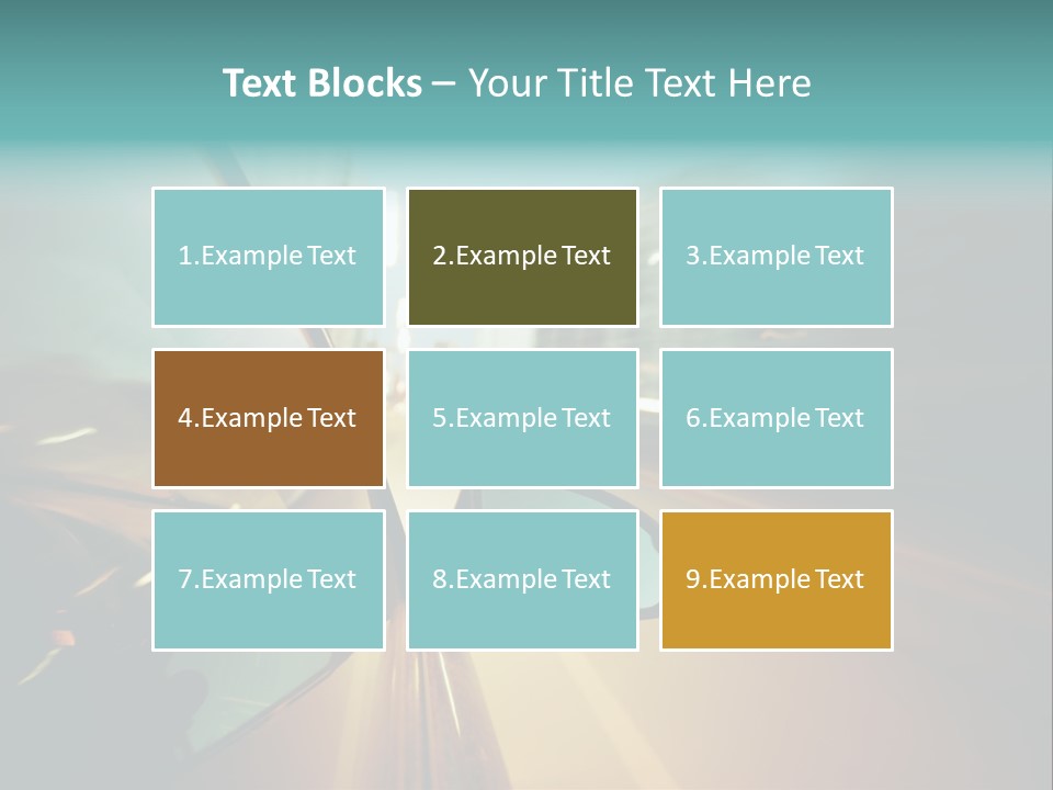 Blurred Dark Speed PowerPoint Template