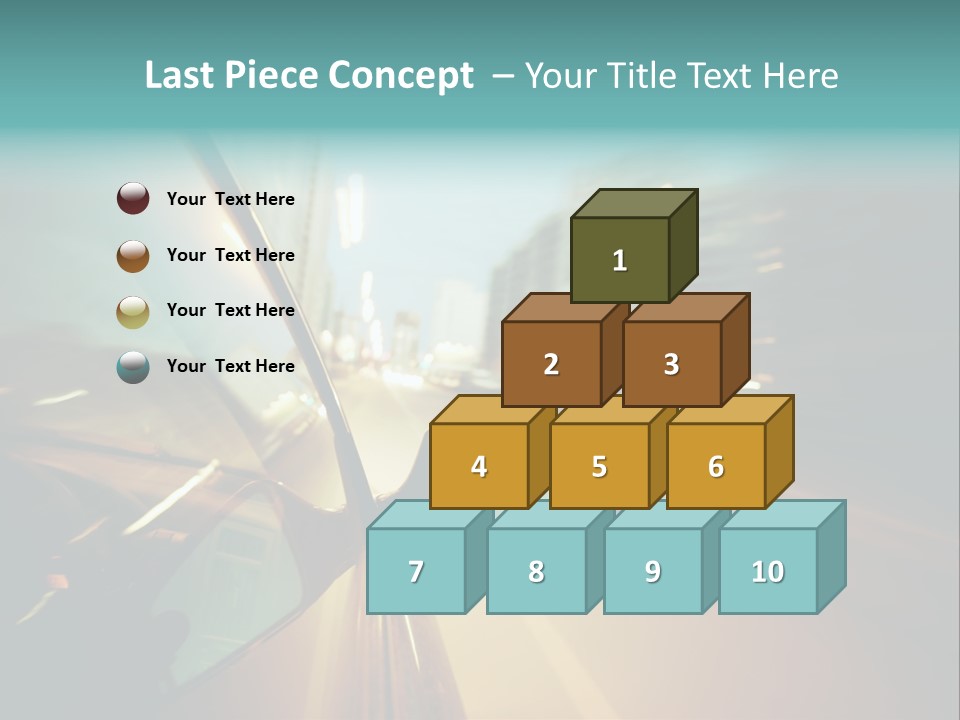 Blurred Dark Speed PowerPoint Template
