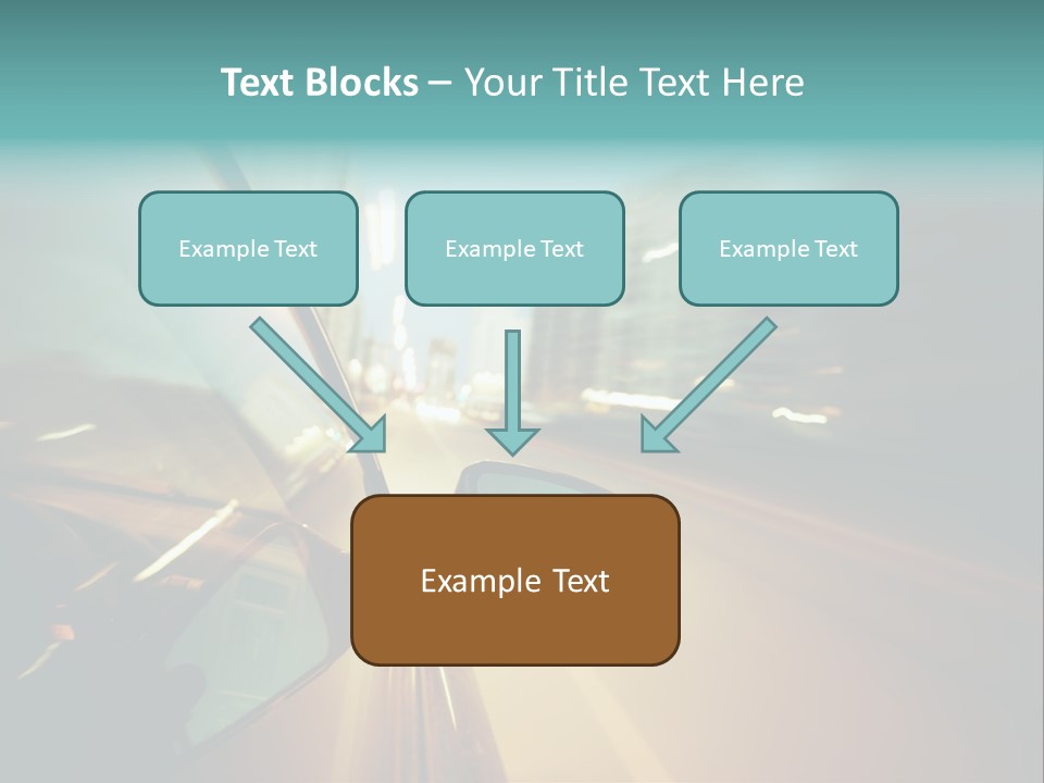 Blurred Dark Speed PowerPoint Template