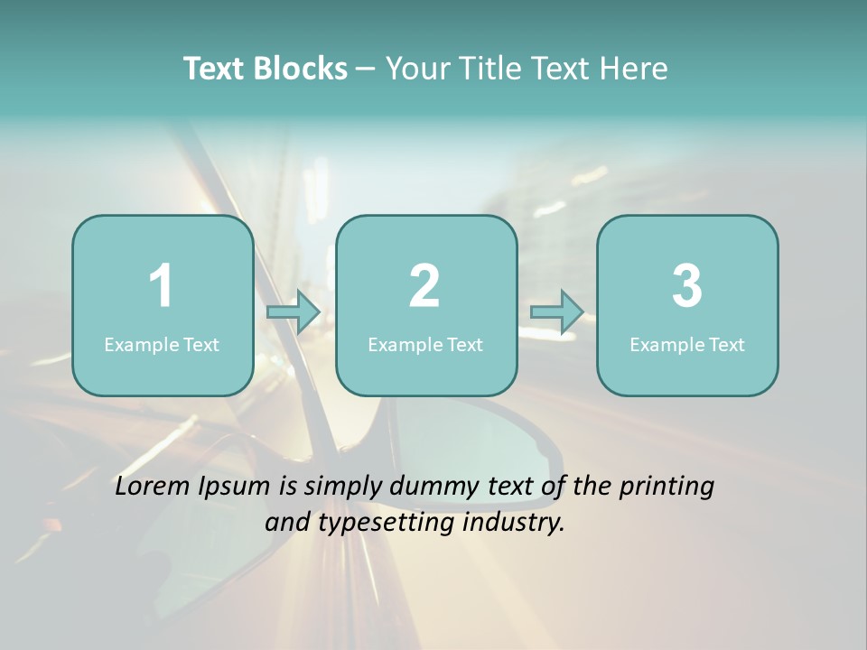 Blurred Dark Speed PowerPoint Template