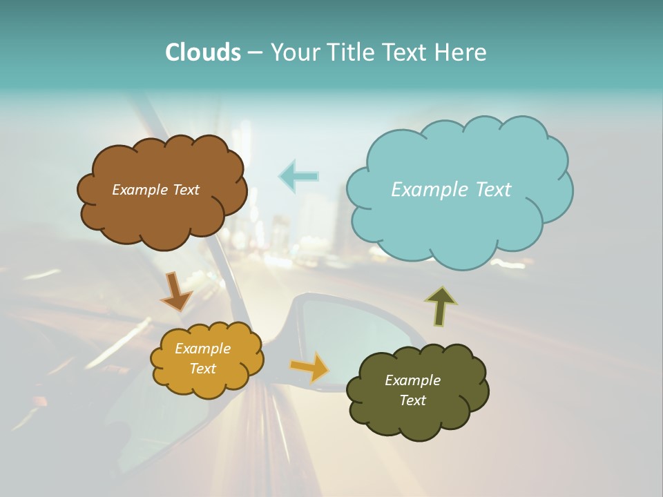 Blurred Dark Speed PowerPoint Template