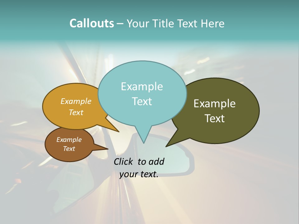Blurred Dark Speed PowerPoint Template