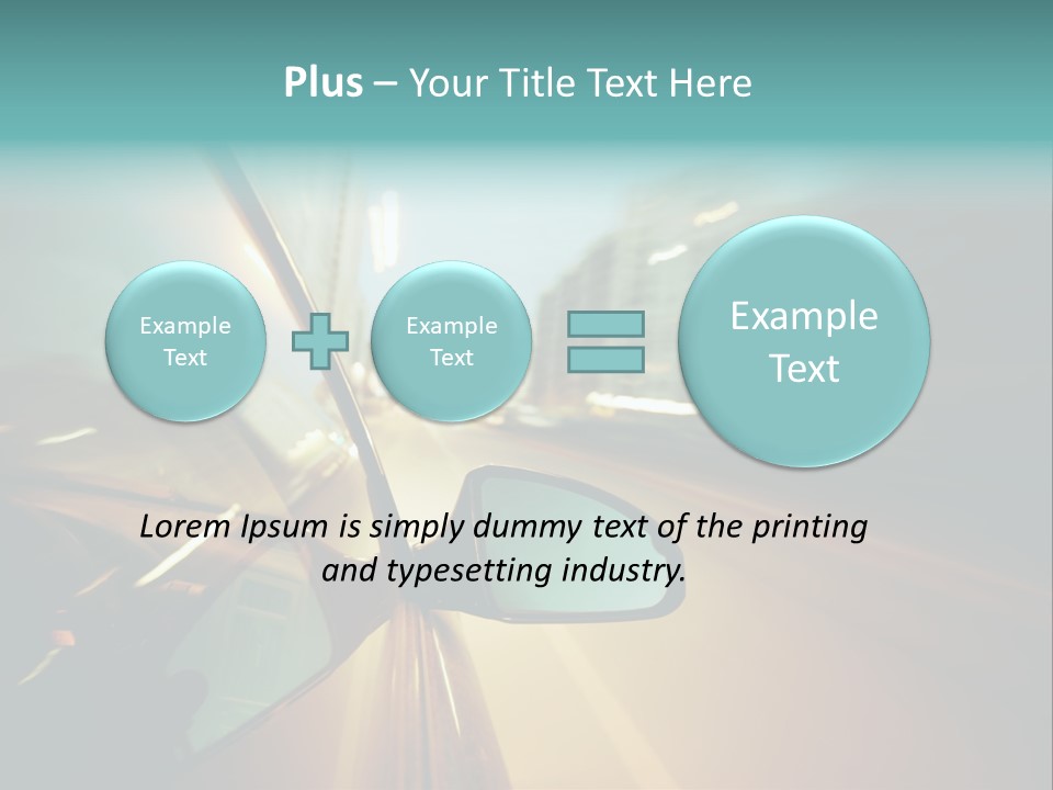 Blurred Dark Speed PowerPoint Template