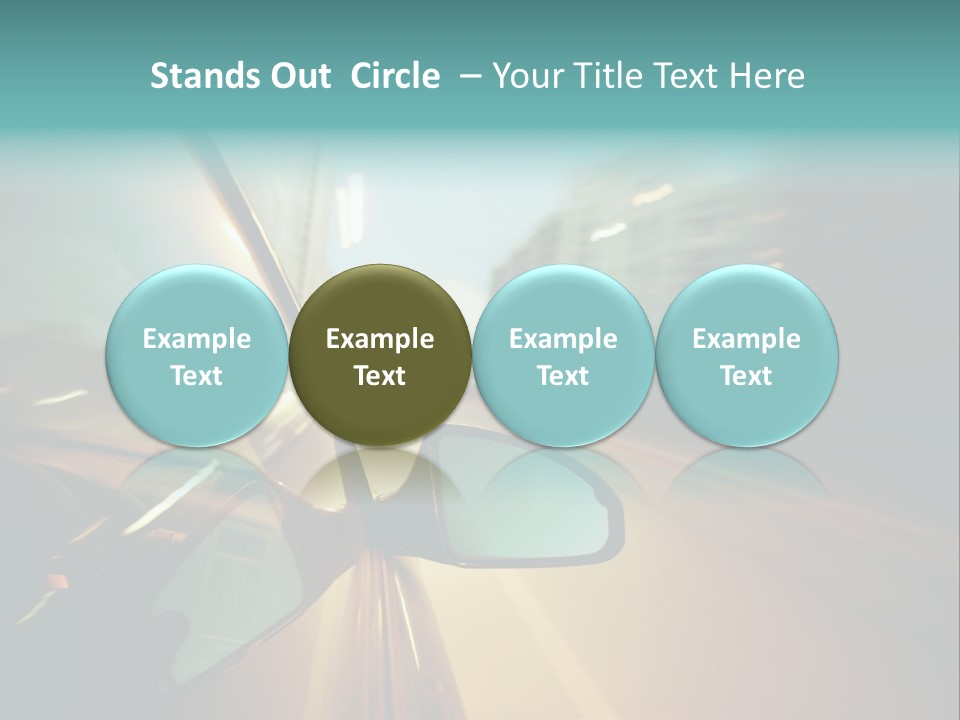 Blurred Dark Speed PowerPoint Template