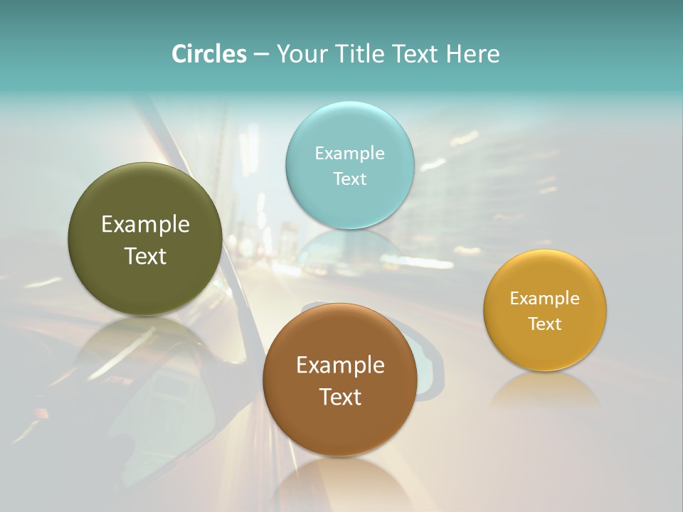 Blurred Dark Speed PowerPoint Template