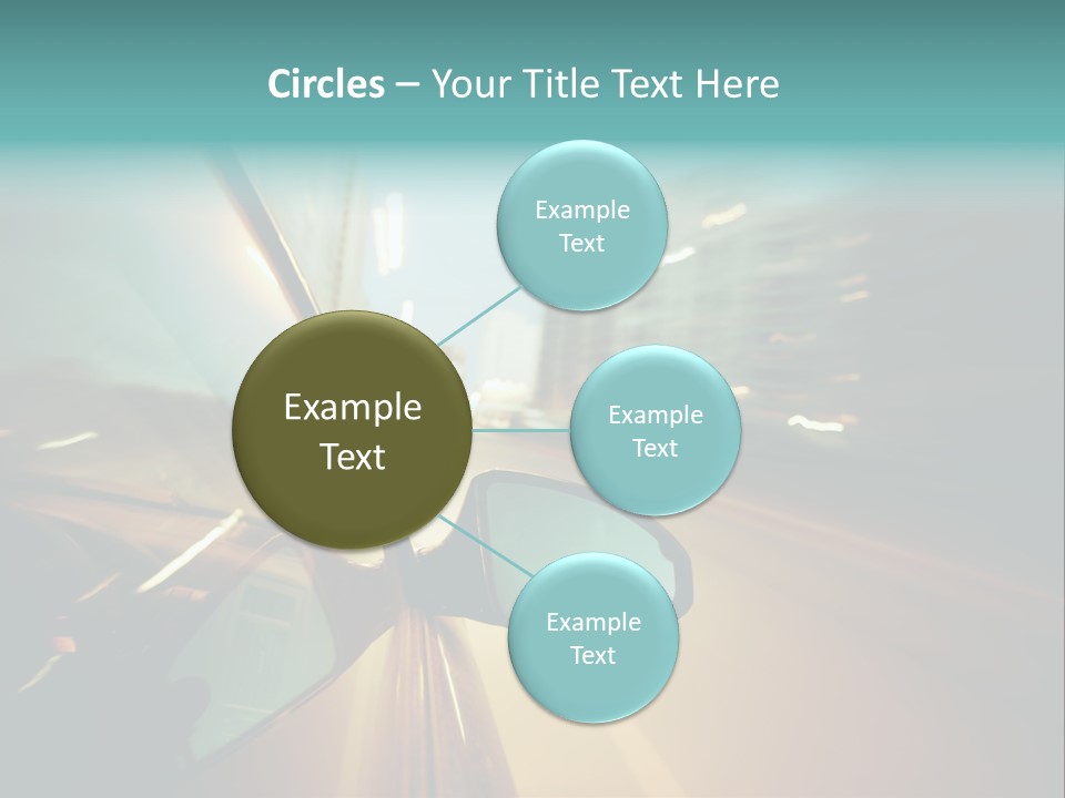 Blurred Dark Speed PowerPoint Template