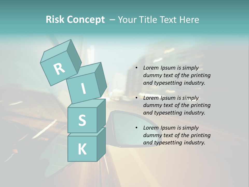 Blurred Dark Speed PowerPoint Template