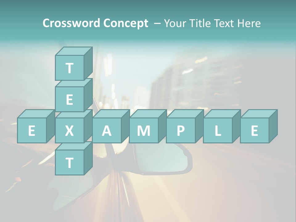 Blurred Dark Speed PowerPoint Template