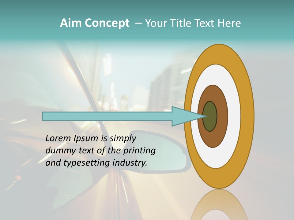 Blurred Dark Speed PowerPoint Template