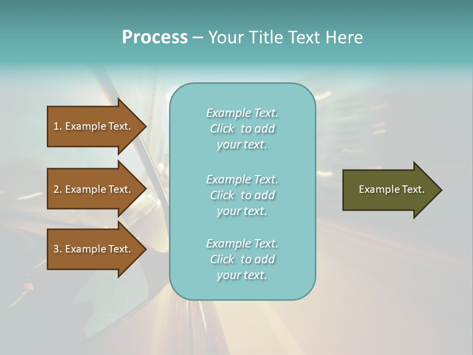 Blurred Dark Speed PowerPoint Template