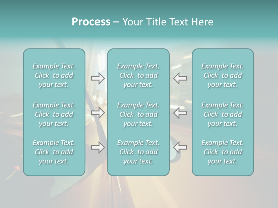 Blurred Dark Speed PowerPoint Template