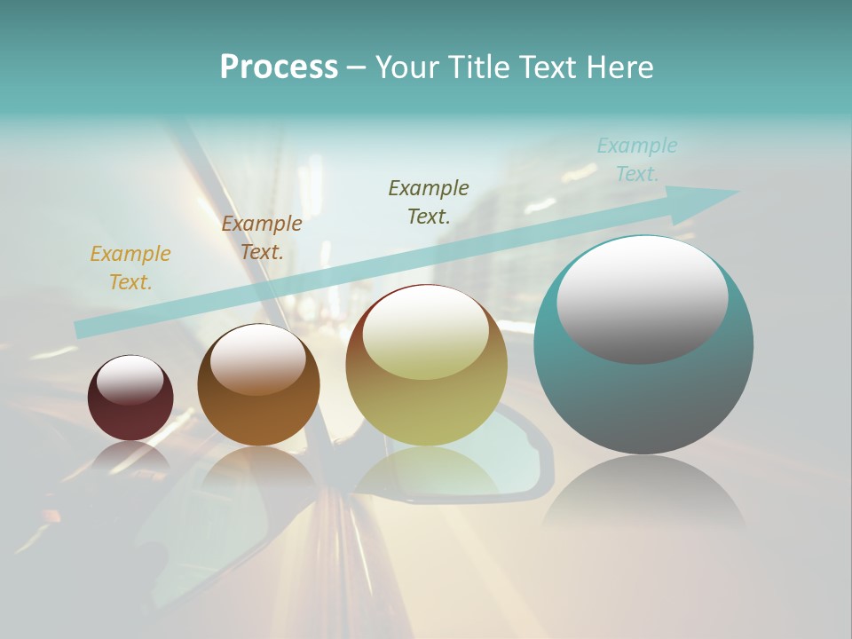 Blurred Dark Speed PowerPoint Template