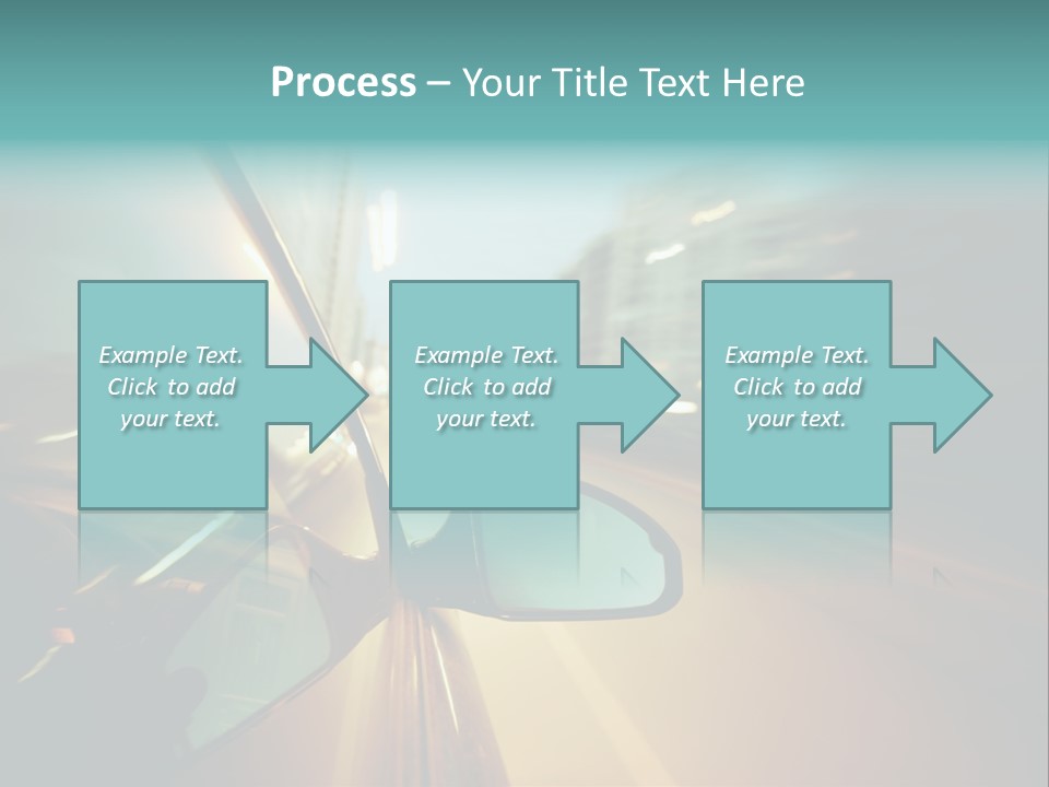 Blurred Dark Speed PowerPoint Template