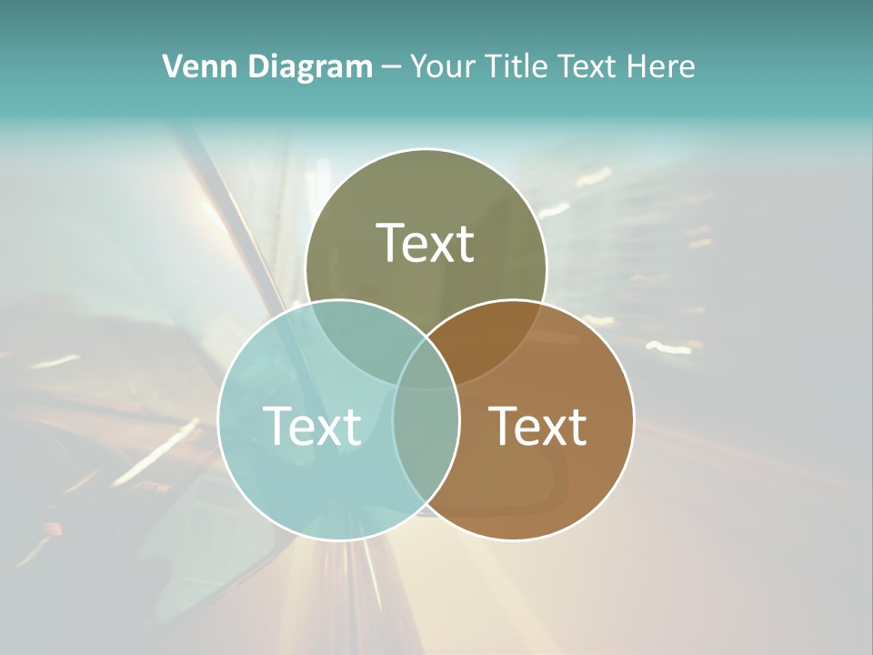 Blurred Dark Speed PowerPoint Template