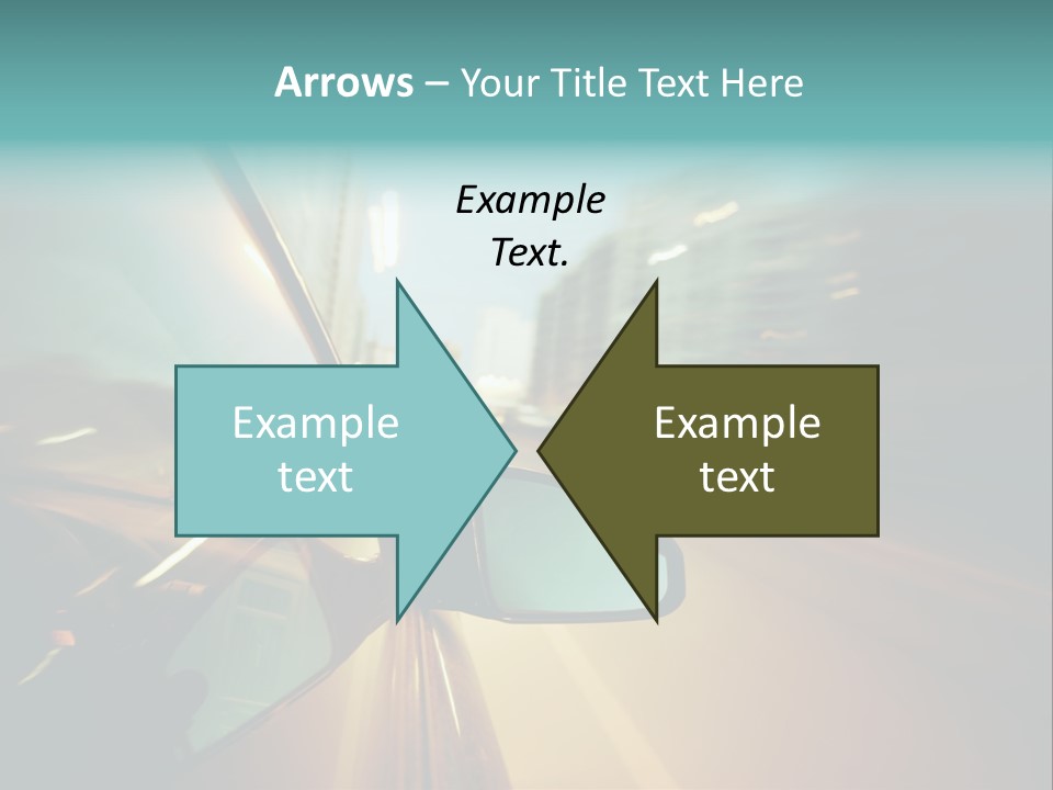 Blurred Dark Speed PowerPoint Template